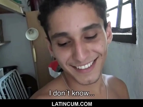 Straight twink gets paid to have sex with gay boss on cam show