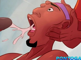 Gay masturbation and blowjob scenes with big dicks in anime and comic porn.