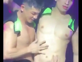 Allen and Enzo, hot gay strippers of Asian descent.