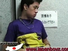 A hot Japanese bottom boy enjoys getting his ass fucked in an orgy