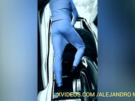 Gay fetish video with Alex Mist in pantyhose