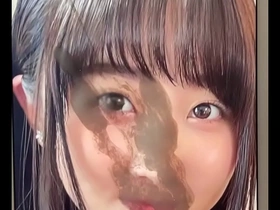 Bukkake compilation with a Japanese mom getting a facial