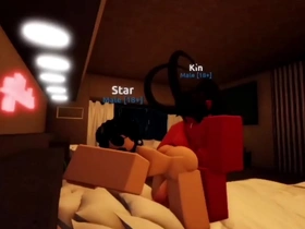Gay animation with Roblox-style graphics