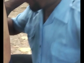 New public park scene with a hot blowjob between two gay men of color.