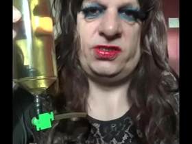 Crossdresser Mark Wrights insatiable thirst for piss: Scene 12