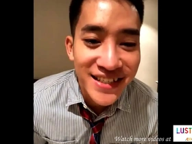 Muscular Thai man in a video call, some bareback fun with anal scenes.