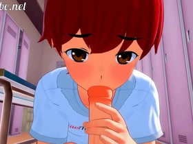 Naru and Shiros intense Yaoi 3D experience with rough anal and mouth action