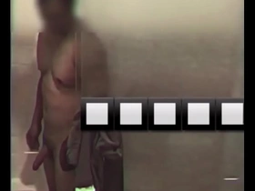 Gay Asian man showering in a gym in Manila