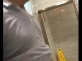 Gay bathroom fun with Japanese piss