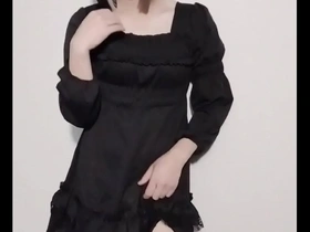 Japanese cross-dresser in sexy shemale costume.