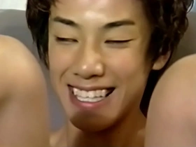 Gay blowjob scene with Sensation Boy