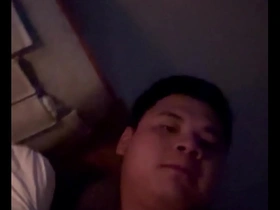 Video to verify identity of Asian man with a smooth body.