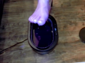 Foot fetish video with paraffin wax and Asian man