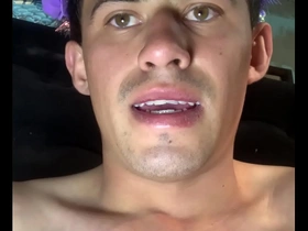 Beautiful shemale in hot gay scene.