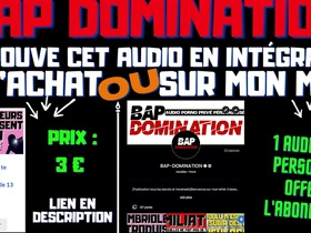 Two thieves will give you two cocks in double penetration. With French gay porn audio.