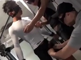 Gay bondage with hot Asian boy