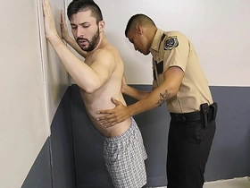 A young store clerk meets a police officer and gets punished for shoplifting.