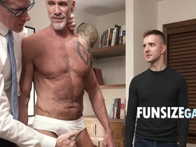 A hot scene of a medical examination turns into a three woman and one man action.