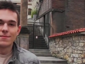 Gay for pay: Interview with a big cock amateur in missionary and anal sex scenes.