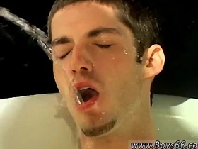 Asian chubby gay Kaleb Scott in hardcore group sex and facial scenes.