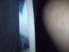 A gay man masturbating.