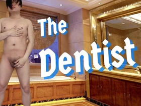 Straight guy gets sucker in a dentist chair at the clinic