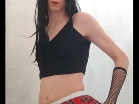 Crossdressers solo gay pussy play