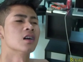 Gay shower scene with cum and anal sex in HD