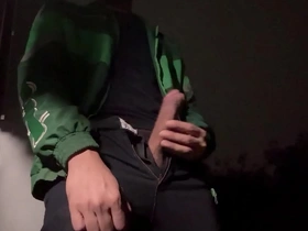 Young and straight delivery guy gets surprised by the police and gives them a show they won’t forget.