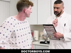 Straight virgin gets a threesome with two gay doctors.