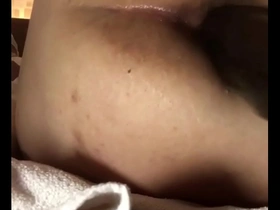 Asian stud gets it hard in the ass with a machine